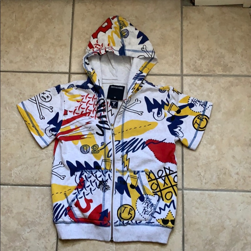 True Religion Boys Hoodie Size 6
